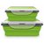 Home Puff Silicone Container Set, 2-Piece (1000ML, 400ML) Green