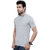 Ketex Grey Cotton Blend Polo Collar T-Shirt For Men