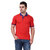 Ketex Men's Red Polyster Polo T-Shirt