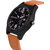 Laurels Commuter Black Dial Men's Day Date Wrist Watch- LMW-CM-020902