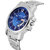 Laurels Round Blue & Silver Stainless Steel Analog Quartz Casual Watch For Men With Manufacturer Warranty Of 12 Months
