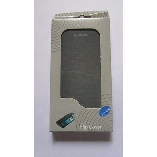                       Lava Iris X1 Atom 2 Mobile Phone Flipcover Flip Cover Case Black Color                                              