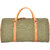 Yahya Leather And Canvas Olive Green Unisex Duffle Bag