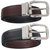 Tahiro Black And Brown Plain Leather Belt - Pack Of 2