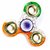 Tri-Color India Flag Spinner with Golden Rings