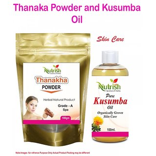 Buy Thanaka Powder 100 Gm And Kusumba Oil 100ml For Permanent Hair Removal Facial Kit No Of Units 1 Online 999 From Shopclues thanaka powder 100 gm and kusumba oil 100ml for permanent hair removal facial kit no of units 1