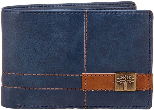 American Bison Men's Tri-fold Wallet - Rich Brown - Hand Made in USA -  Buffalo Head Leather