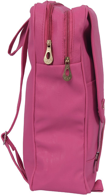 pink colour college bags