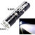 2 Pieces 7W Battery Powered Zoomable Waterproof Ultra Bright LED Flashlight Pocket Torch Outdoor Lamp/Emergency Light