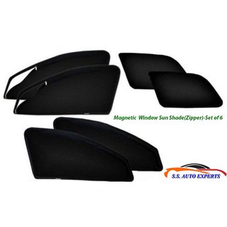 Ford ENDEAVOUR, Car Accessories Side Window Zipper Magnetic Sun Shade, Set of 4 Curtains.