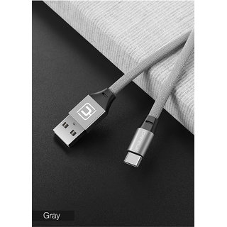 Smart Type C Fast Charging Data Cable - silver