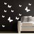 JAAMSO ROYALS DIY 3D Butterfly Wall Sticker Art Decal PVC Paper- 12pcs (White) Wall Sticker for Home Dcor