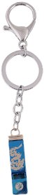 Sanaa Creations Mens Style 100 Stainless Steel Silver Plated Whistle Pendant Shape Keychain  Keyring For Women/Mens/Girls/Boys