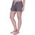 Women Cotton Night Shorts in available Grey Color Plain Casual Boxer Regular Fit M (Medium) Size Short Pant with 2 Side Pockets & Drawstring with Elastic Waistband by Semantic