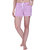 Women Cotton Night Shorts in available Light Pink Color Plain Casual Boxer Regular Fit M (Medium) Size Short Pant with 2 Side Pockets & Drawstring with Elastic Waistband by Semantic