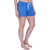 Women Cotton Night Shorts in available Royal Blue Color Plain Casual Boxer Regular Fit M (Medium) Size Short Pant with 2 Side Pockets & Drawstring with Elastic Waistband by Semantic
