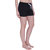 Women Cotton Night Shorts in available Black Color Plain Casual Boxer Regular Fit M (Medium) Size Short Pant with 2 Side Pockets & Drawstring with Elastic Waistband by Semantic