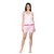 Women Cotton Night Shorts in Pink Color Printed Casual Boxer Regular Fit M Size Short Pant with 2 Side Pockets & Drawstring with Elastic Waistband by Semantic