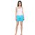 Women Cotton Night Shorts in Blue Color Plain Casual Boxer Regular Fit M Size Short Pant with 2 Side Pockets & Drawstring with Elastic Waistband by Semantic