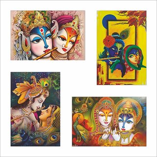 Radha Krishna Poster Set of 4 Set 89