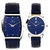 Adamo Slim Blue Dial Couple Combo Wrist Watch AD7172SB05