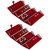 ADWITIYA Set of 2 - Red Velvet Earring Folder Studs Storage Tops Case Travel Friendly Gift Paperboard Jewelery Box