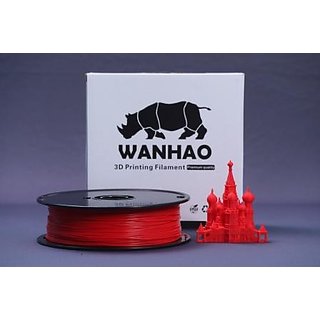 Wanhao 1.75mm PLA 3D Printer Filament - By 3D Print World (Red) offer
