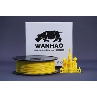 Wanhao 1.75mm PLA 3D Printer Filament - By 3D Print World (Yellow) offer