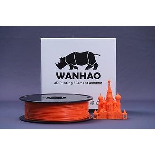 Wanhao 1.75mm PLA 3D Printer Filament - By 3D Print World (Orange) offer