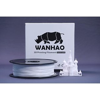 Wanhao 1.75mm PLA 3D Printer Filament - By 3D Print World (White) offer
