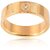 Sanaa Creations Stainless Steel Gold Plated Alloy Engagement and Wedding Plain Band Ring for Men Trendy and Fashionable