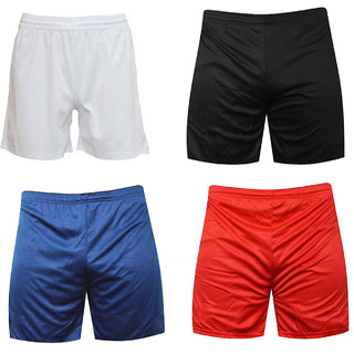 Sports Polyester Multi colour Shorts,Swimming Shorts,Gym Shorts,Barmunda Set of 4
