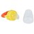 JSR-Brother-Silicone Baby Food/Fruit Feeder/Baby Teether/Baby Soother (Yellow)