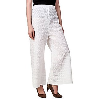 chikankari palazzo pants online