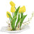 Artificial Potted Plants for Home Decor - Yellow Tulip