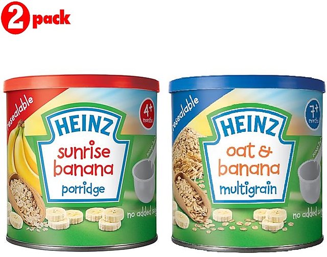 Heinz peach store and apricot porridge