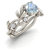 Silver Color Crystal Flower Vine Leaf Design Rings For Women Femme Ring Lover Gift