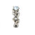 Silver Color Crystal Flower Vine Leaf Design Rings For Women Femme Ring Lover Gift