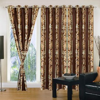 Buy Cloud India 5 Ft Window Supremo Curtains Set Of 3 Piece ...
