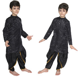 Kaku Fancy Dresses Black Dhoti Kurta For Kids kids,Costume of Indian State Traditional Wear For Kids School Annual function/Theme Party/Competition/Stage Shows/Birthday Party Dress
