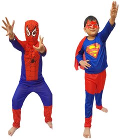 Kaku Fancy Dresses Combo Super Hero Costume,CosPlay Costume,CaliFor Kidsnia Costume For Kids School Annual function/Theme Party/Competition/Stage Shows/Birthday Party Dress (2 Pieces )