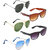 Zyaden Combo of  5 Aviator, Aviator, Aviator, Wayfarer & Wayfarer Sunglasses-Combo 3162