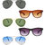 Zyaden Combo of  5 Aviator, Aviator, Aviator, Wayfarer & Wayfarer Sunglasses-Combo 3162