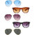 Zyaden Combo of  5 Aviator, Aviator, Aviator, Wayfarer & Wayfarer Sunglasses-Combo 3203