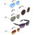 Zyaden Combo of  5 Aviator, Aviator, Aviator, Round & Wayfarer Sunglasses-Combo 3217