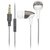 KSJ VM-74 Wired Earphones For Daily Use With Audio Control  Mic (White)