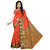 Dwarkesh Fashion Orange Poly Jacquard Silk Kanchipuram Saree With Matching Blouse Piece(dfsb-29)