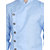 Conway Light Blue Cross Solid Full Sleeve Kurta For Men's