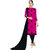 Beelee Typs Black-Rani Cotton Lace Kurta  Churidar Material Dress Material (Unstitched)