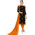 Beelee Typs Black-Rani Cotton Lace Kurta  Churidar Material Dress Material (Unstitched)